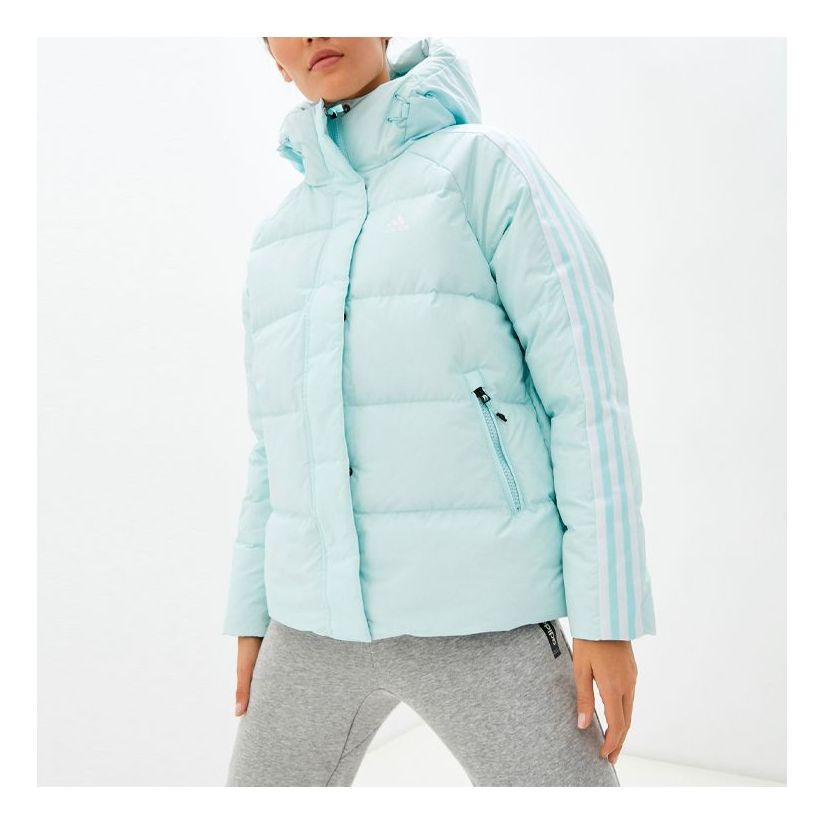(WMNS) adidas Faux Suede Puffy Down Jacket Asia Sizing 'Blue' H20809