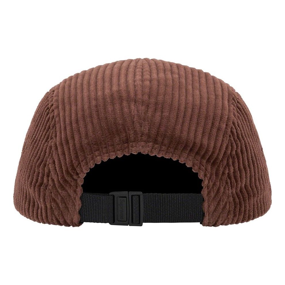 Supreme Corduroy Camp Cap 'Brown White' SUP-SS22-050