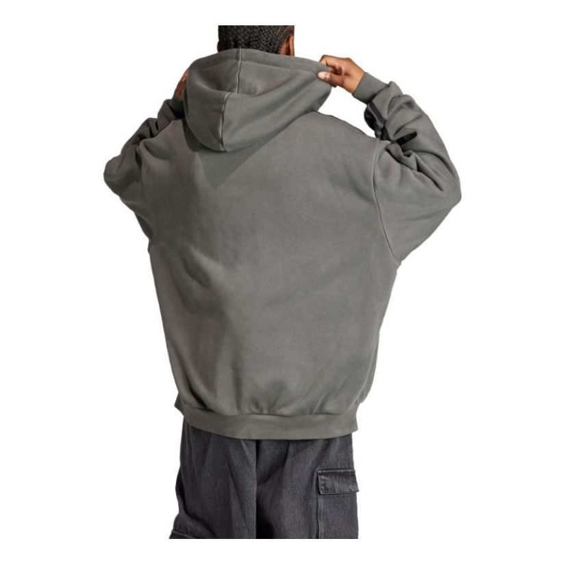 (WMNS) adidas Adilenium Oversized Full-Zip Hoodie Asia Sizing 'Grey' IV9334
