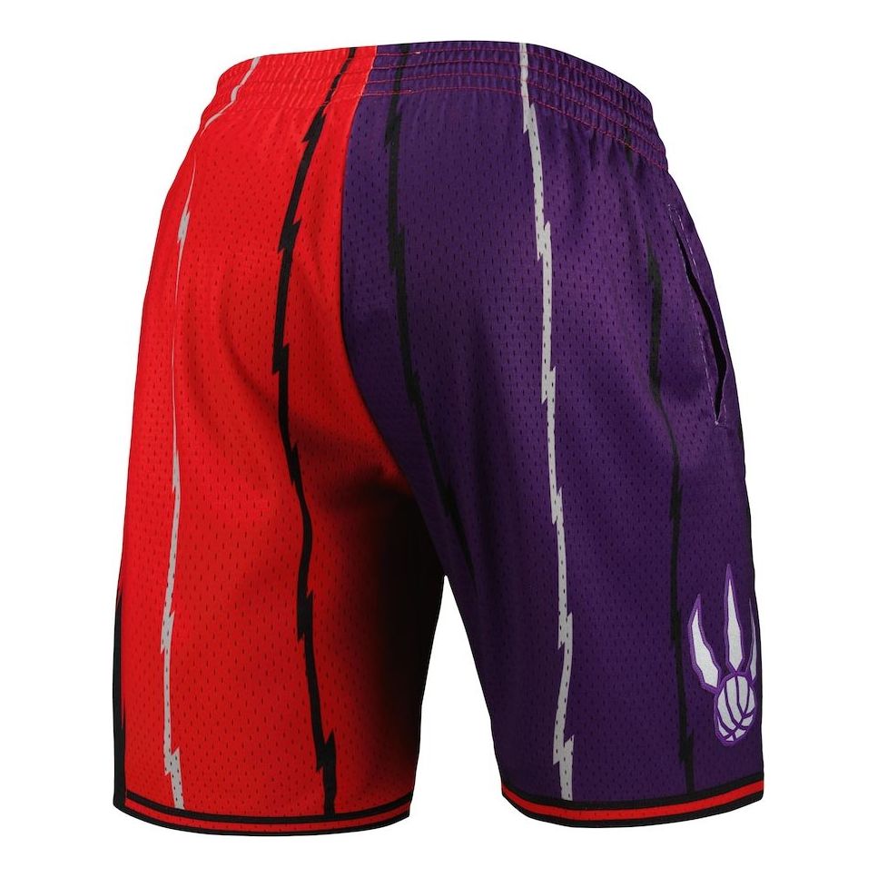 Mitchell & Ness x NBA Split Swingman Shorts 'Toronto Raptors 1998' SMSH4855-TRA98PPPPRRD