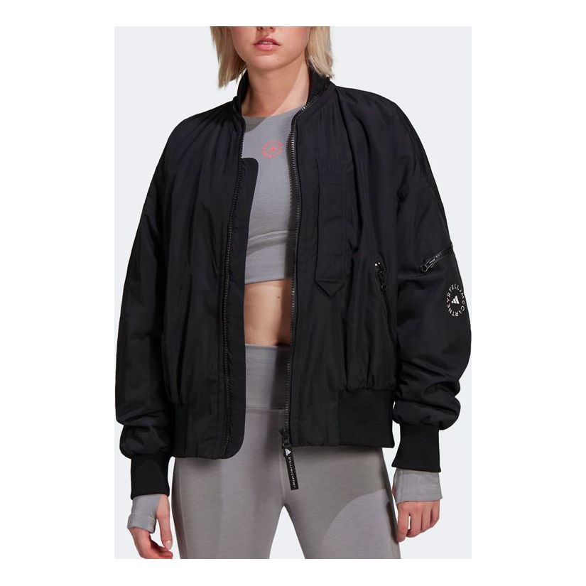 (WMNS) adidas by Stella McCartney Woven Bomber Jacket Asia Sizing 'Black' H59969