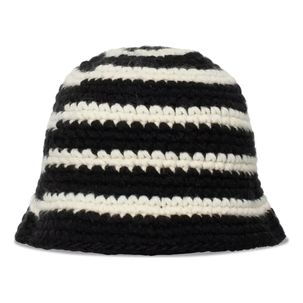 Stussy Swirl Knit Bucket Hat 'Black' 1321167-BLAC