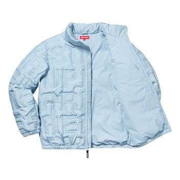 Supreme Bonded Logo Puffy Jacket 'Teal' SUP-SS19-019