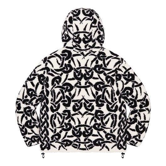 Supreme Celtic Knot Reversible Windstopper Fleece Hooded Jacket 'White Black' SUP-FW21-234