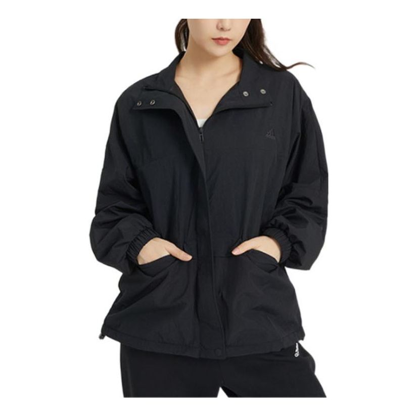 (WMNS) adidas Word Woven Jacket Asia Sizing 'Black' HM2808