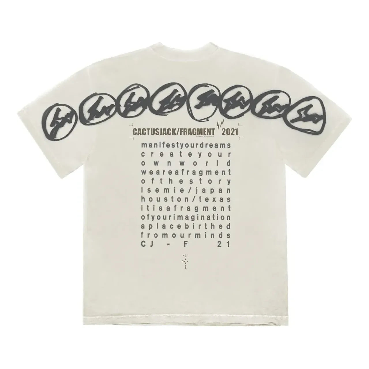 Travis Scott Cactus Jack For Fragment Manifest T-Shirt 'White' CJFN-SS28