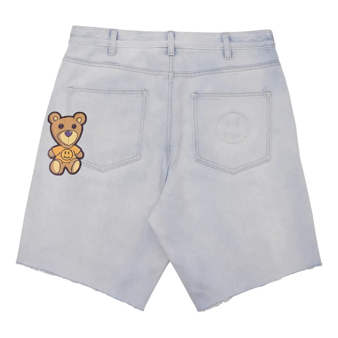 Drew House Theo Patch Denim Shorts 'Vintage Bleach Wash' DR-SS21-123