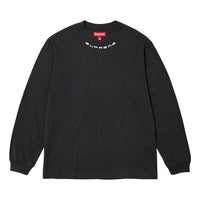Supreme Collar Logo L/S Top 'Black' SUP-FW23-236