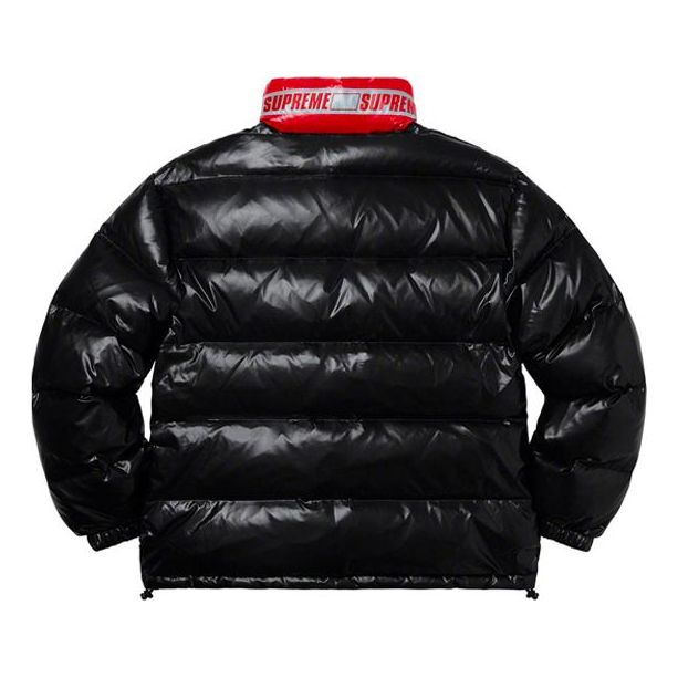 Supreme Shiny Reversible Puffy Jacket 'Black Red' SUP-SS20-164