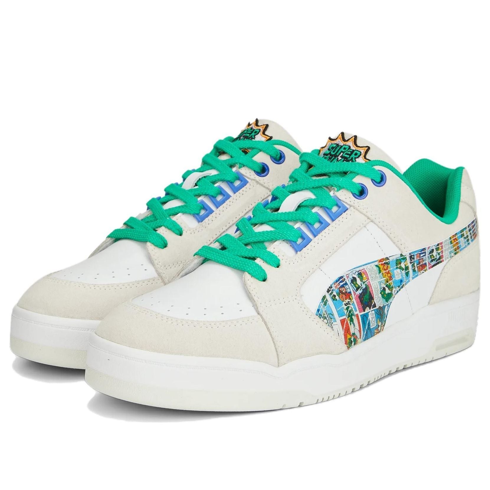 PUMA Slipstream Lo Super Comic 'White Green' 389428-01