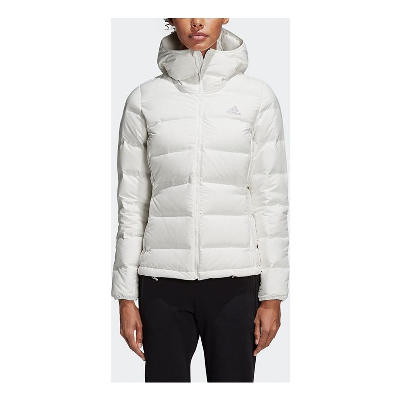 (WMNS) adidas Helionic Hooded Jacket Asia Sizing 'White' BQ1927