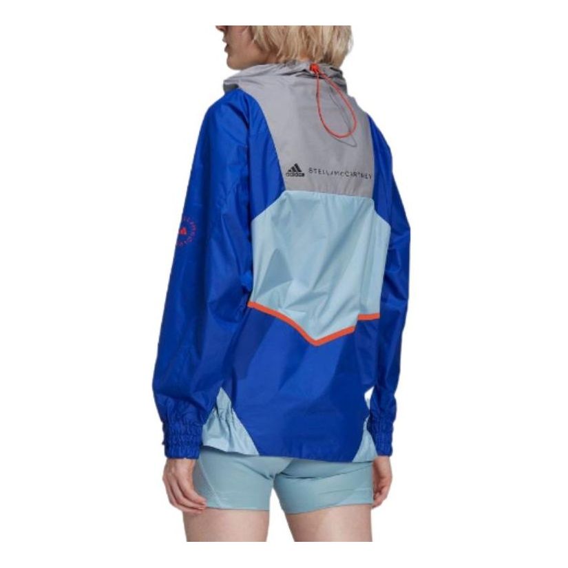(WMNS) adidas By Stella Mccartney Wind.rdy Loose Fit Training Half Zip Jacket Asia Sizing 'Blue' HA6023
