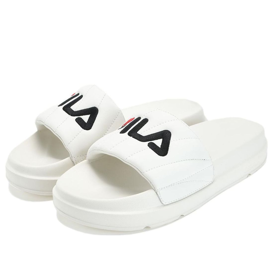 (WMNS) FILA Drifter Bold Slides 'White Black' F12W322501FGD