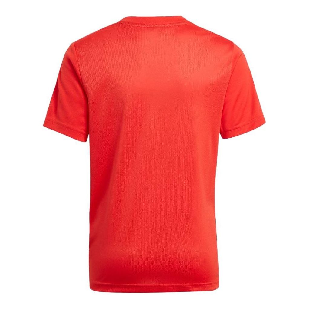 (GS) adidas Designed To Move T-Shirt And Shorts Asia Sizing 'Red Black' GN1493