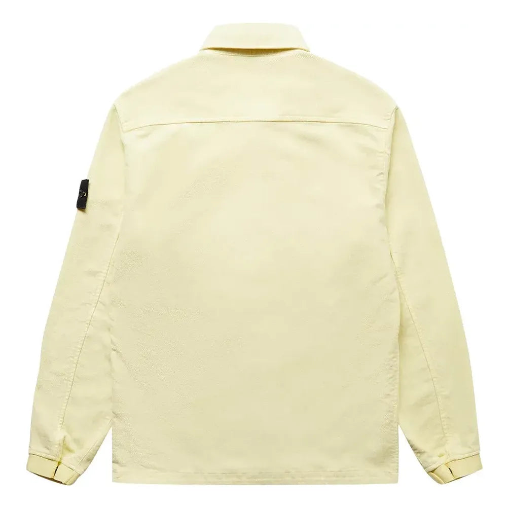 STONE ISLAND Compass Patch Flap Pocket Shirt 'Yellow' 771511305-V0035