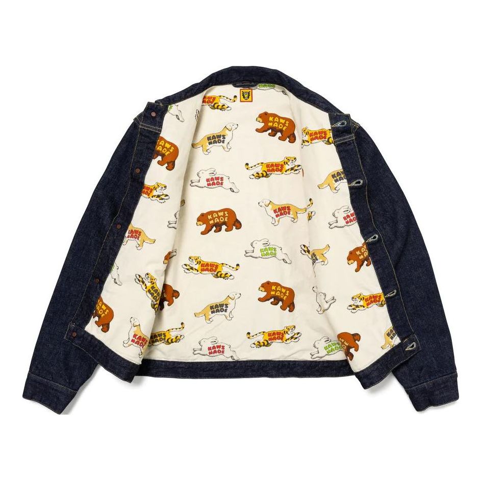 HUMAN MADE x KAWS Made Denim Work Jacket 'Navy' XX26JK001