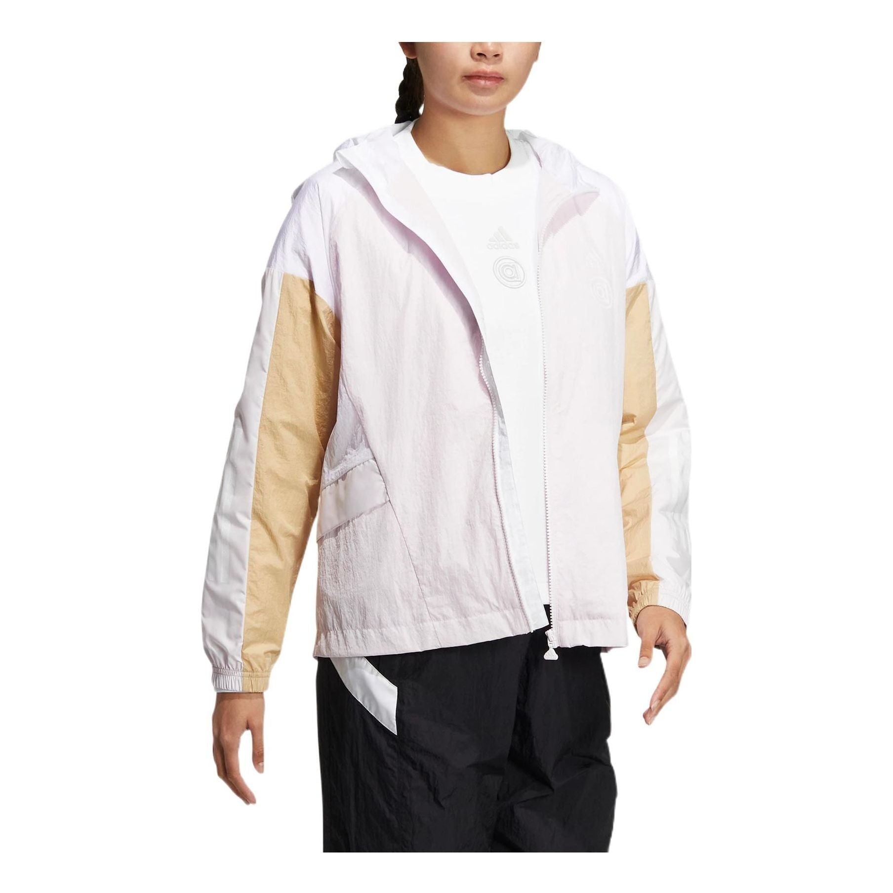 (WMNS) adidas Hooded Jacket Asia Sizing 'Whtie' HM5277
