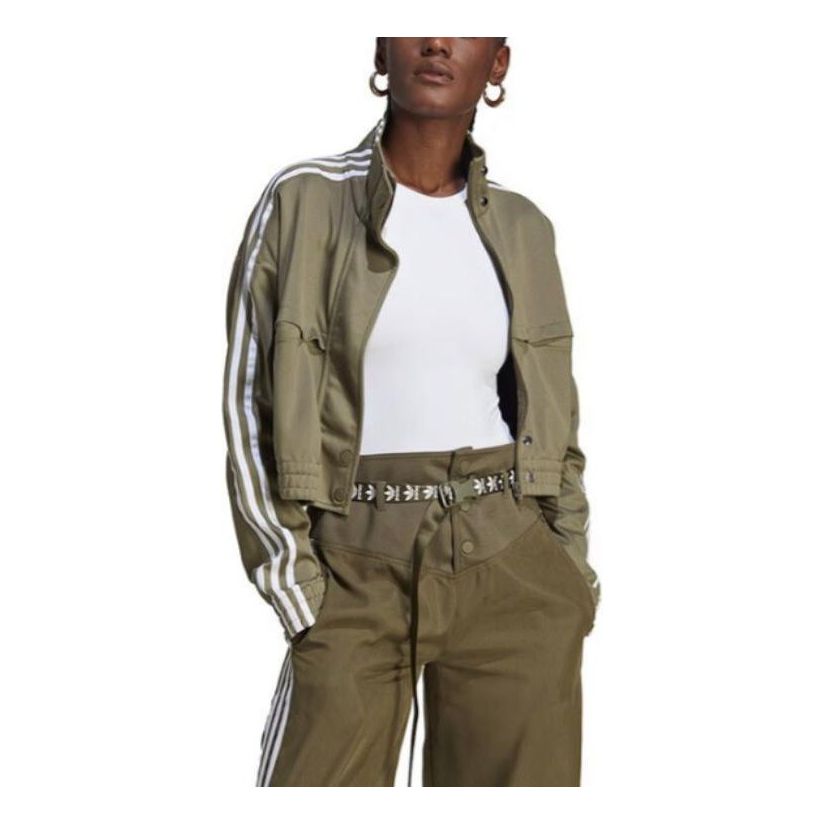 (WMNS) adidas Track Top Asia Sizing 'Olive Green' IC5356