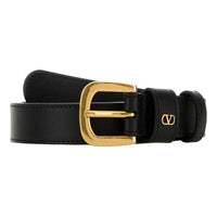 (WMNS) Valentino SS26 V Logo Signature Belt 'Black' T0SM1PPU0NO