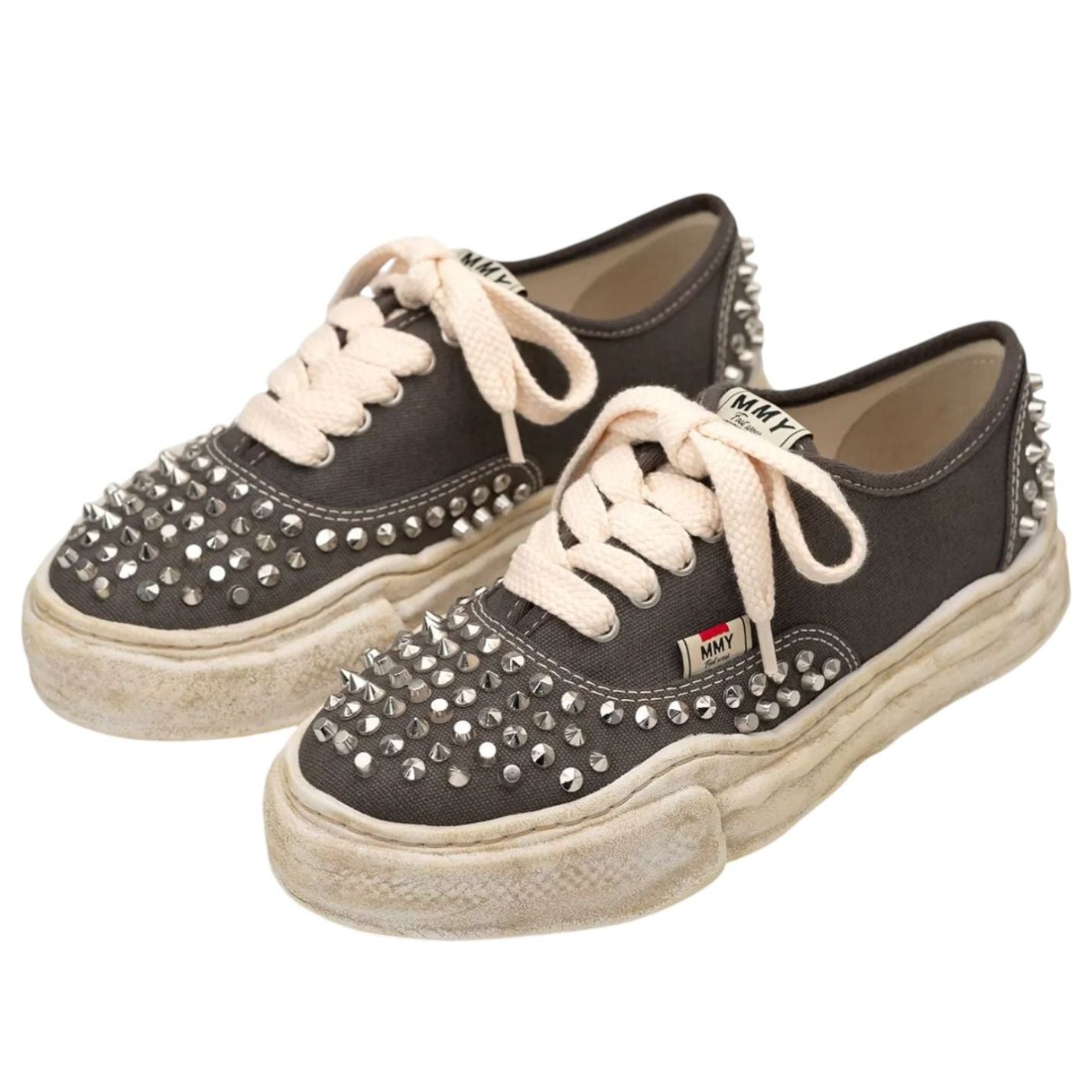 Maison MIHARA YASUHIRO Baker OG Sole Studded Canvas Low 'Grey' A13FW736-GRY