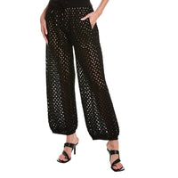 Brunello Cucinelli Open-Knit Wide-Leg Trousers