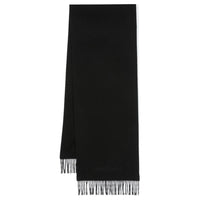 SAINT LAURENT Cashmere Knit Scarves Women's Black
