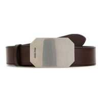 MIU MIU Leather Belts Women's Brown