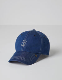 Brunello Cucinelli Logo-Embroidered Denim Baseball Cap