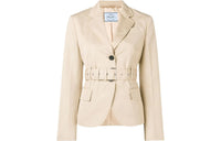 PRADA Business Suit Coat Women's Light Khaki