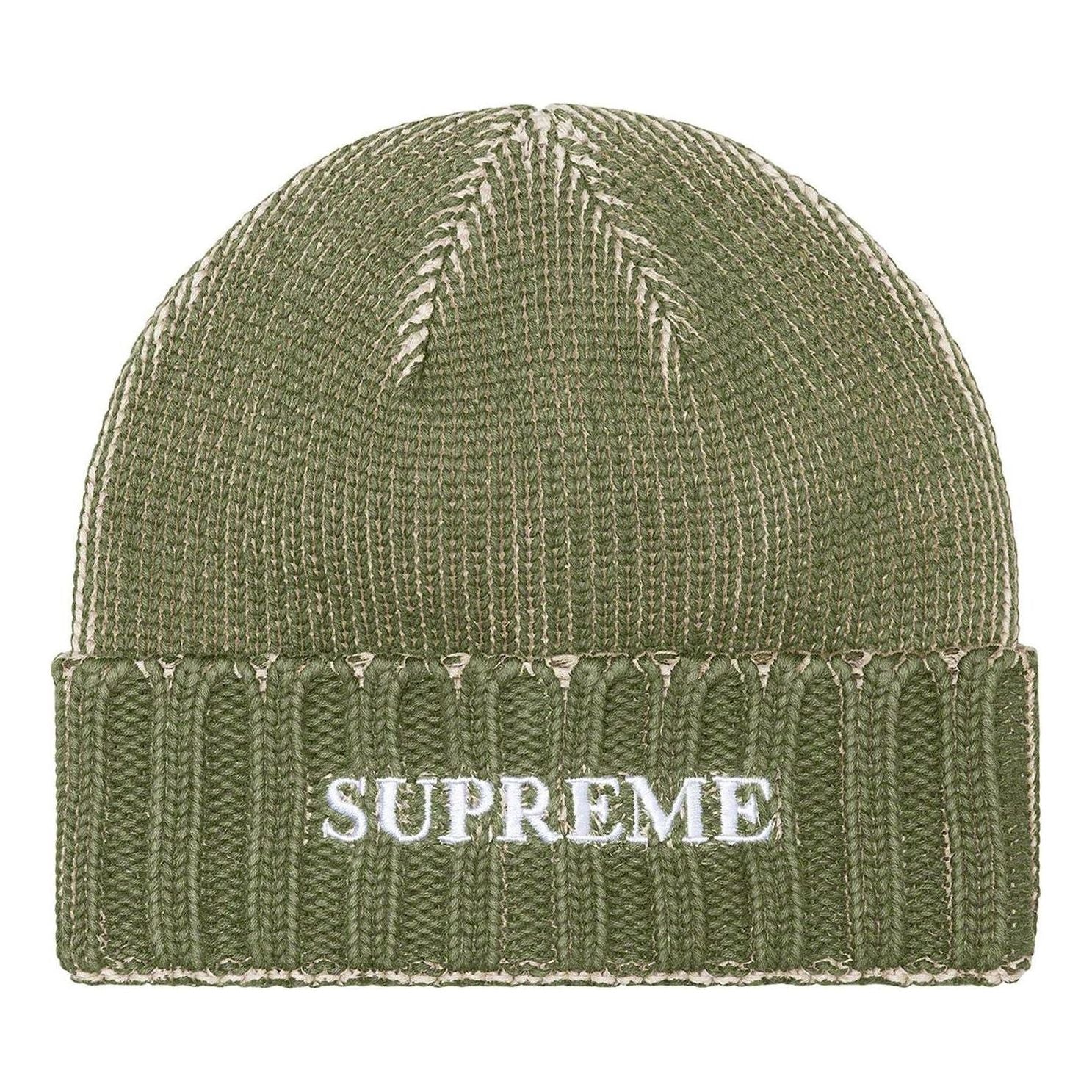Supreme Overprint Beanie SS22 'Olive' SUP-SS22-889-OL
