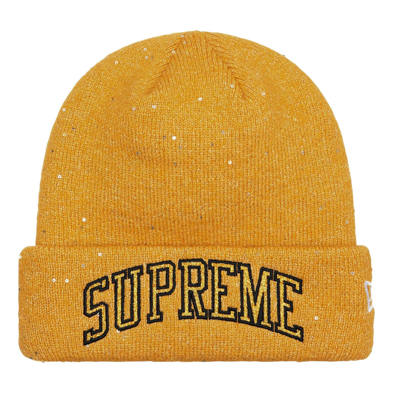 Supreme New Era Metallic Arc Beanie SS23 'Yellow' SUP-SS23-2240-Y