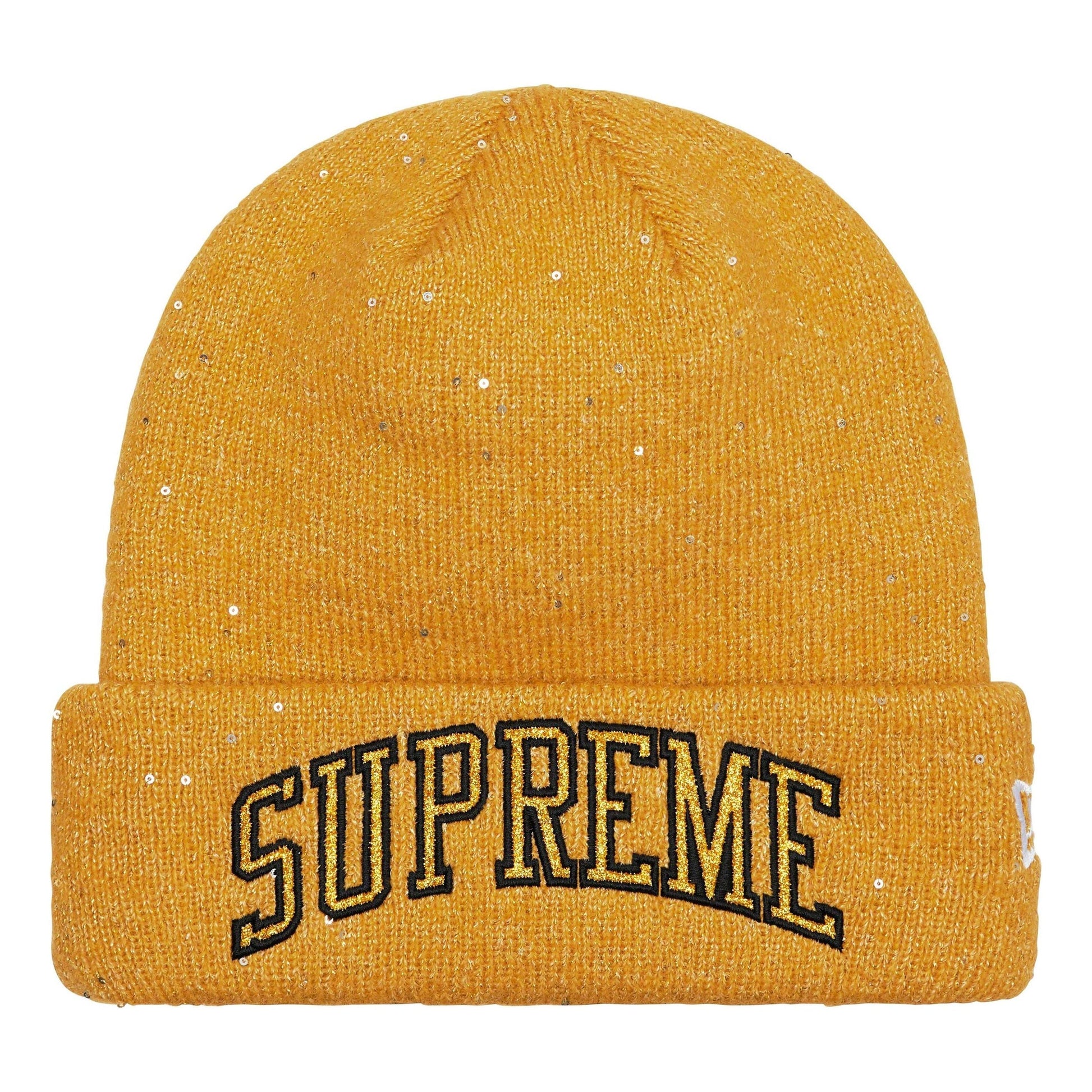 Supreme New Era Metallic Arc Beanie SS23 'Yellow' SUP-SS23-2240-Y