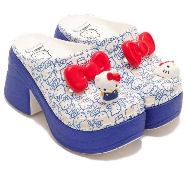 (WMNS) Crocs Hello Kitty Siren Clogs 'White Blue' 209451-100
