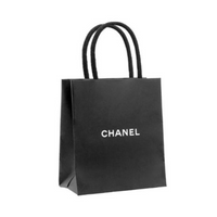CHANEL Silk Silk Scarves Women's Navy