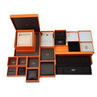 HERMES Rose Gold With Diamond Rings Women's