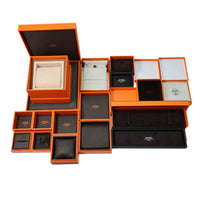 HERMES Mini Maillon Rose Gold-Plated Necklaces Unisex Rose Gold