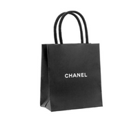 CHANEL Silk Silk Scarves Women's Black