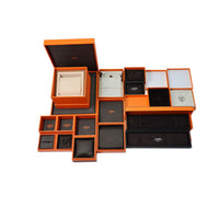 HERMES Palladium Plated Necklaces Unisex Silver