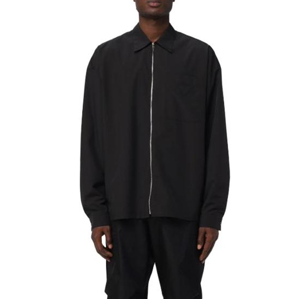 PRADA Zipped Long-Sleeved Shirt