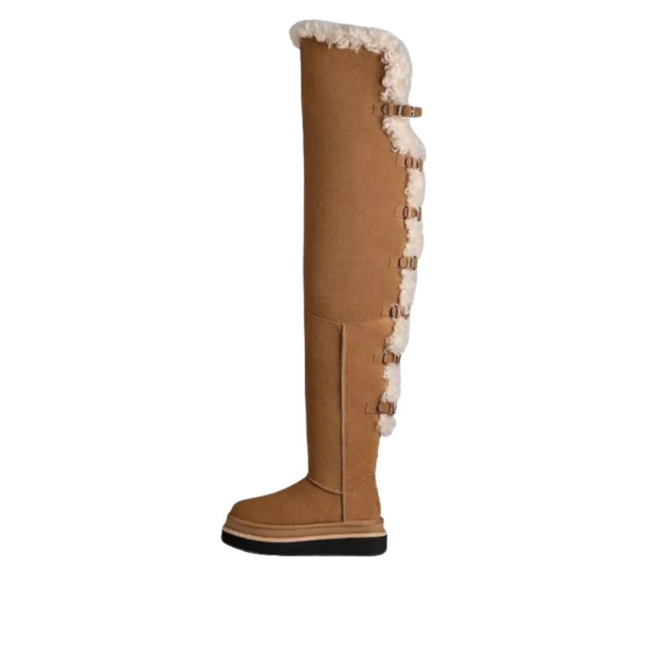 (WMNS) UGG x Sacai Thigh High Boot 'Chestnut' 1175215-CHE