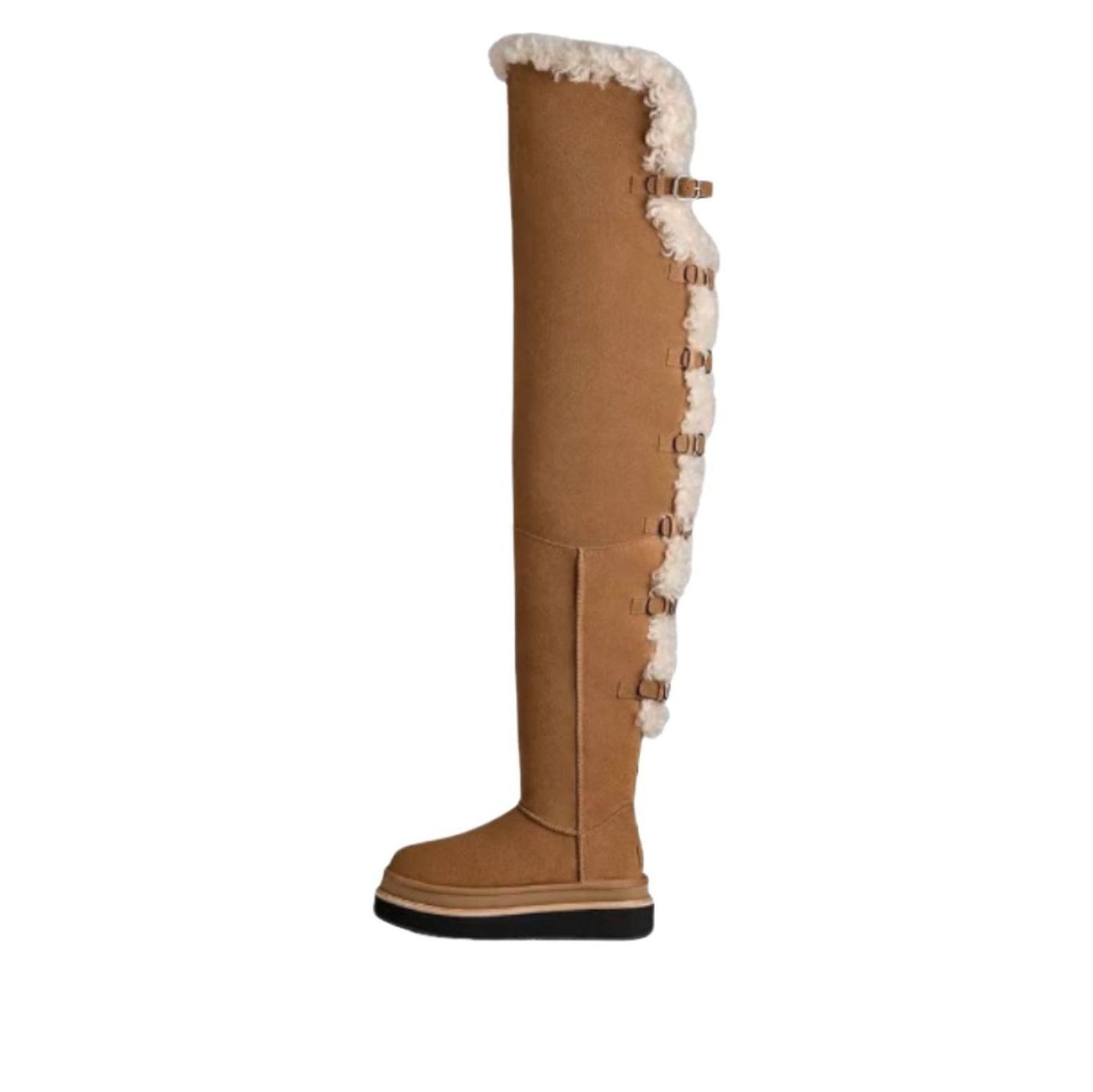 (WMNS) UGG x Sacai Thigh High Boot 'Chestnut' 1175215-CHE