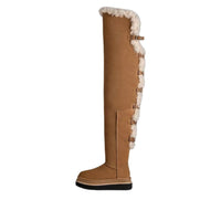 (WMNS) UGG x Sacai Thigh High Boot 'Chestnut' 1175215-CHE