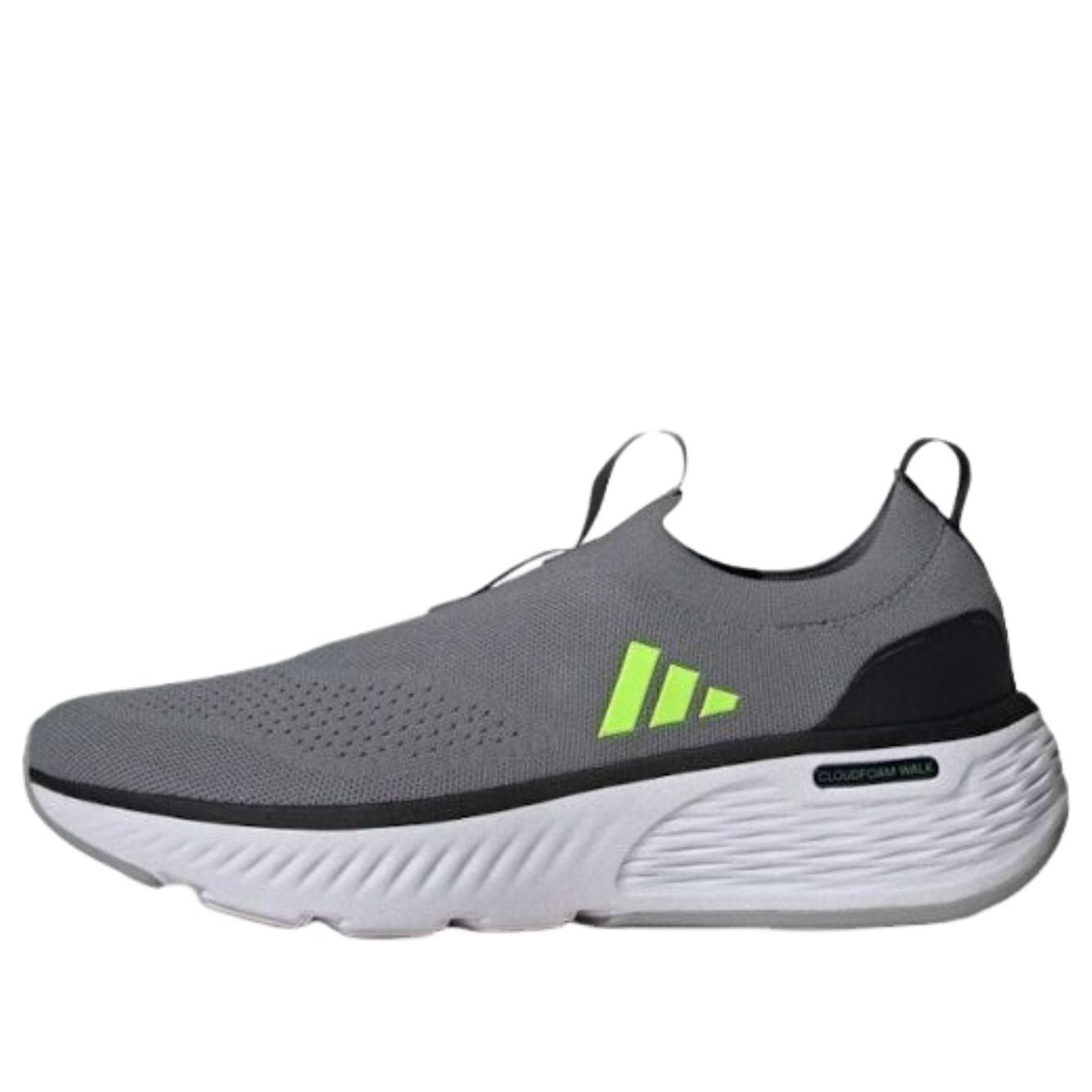 adidas Cloudfoam Go Sock 'Grey Three Lucid Lemon Grey Two' ID4034
