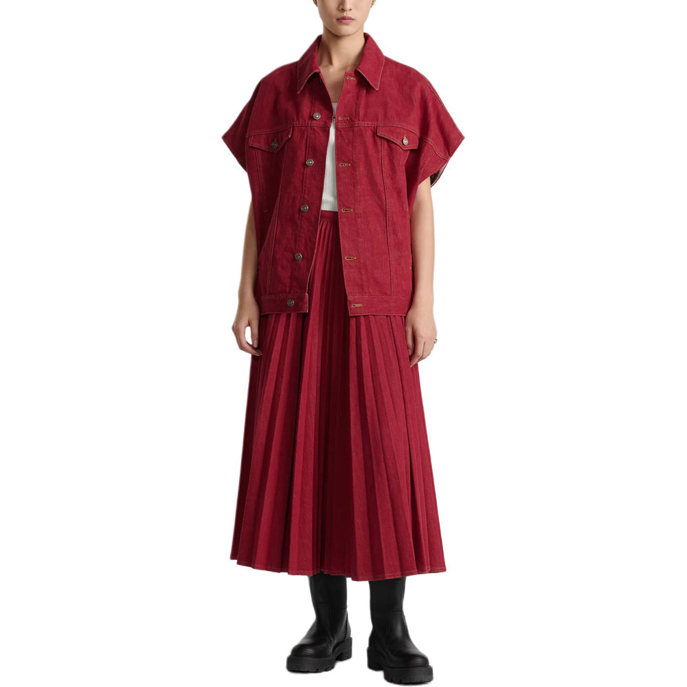 DIOR SS25 Casual Long Skirts Women's Red