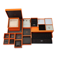 HERMES Gold Plated Earrings Unisex Gold