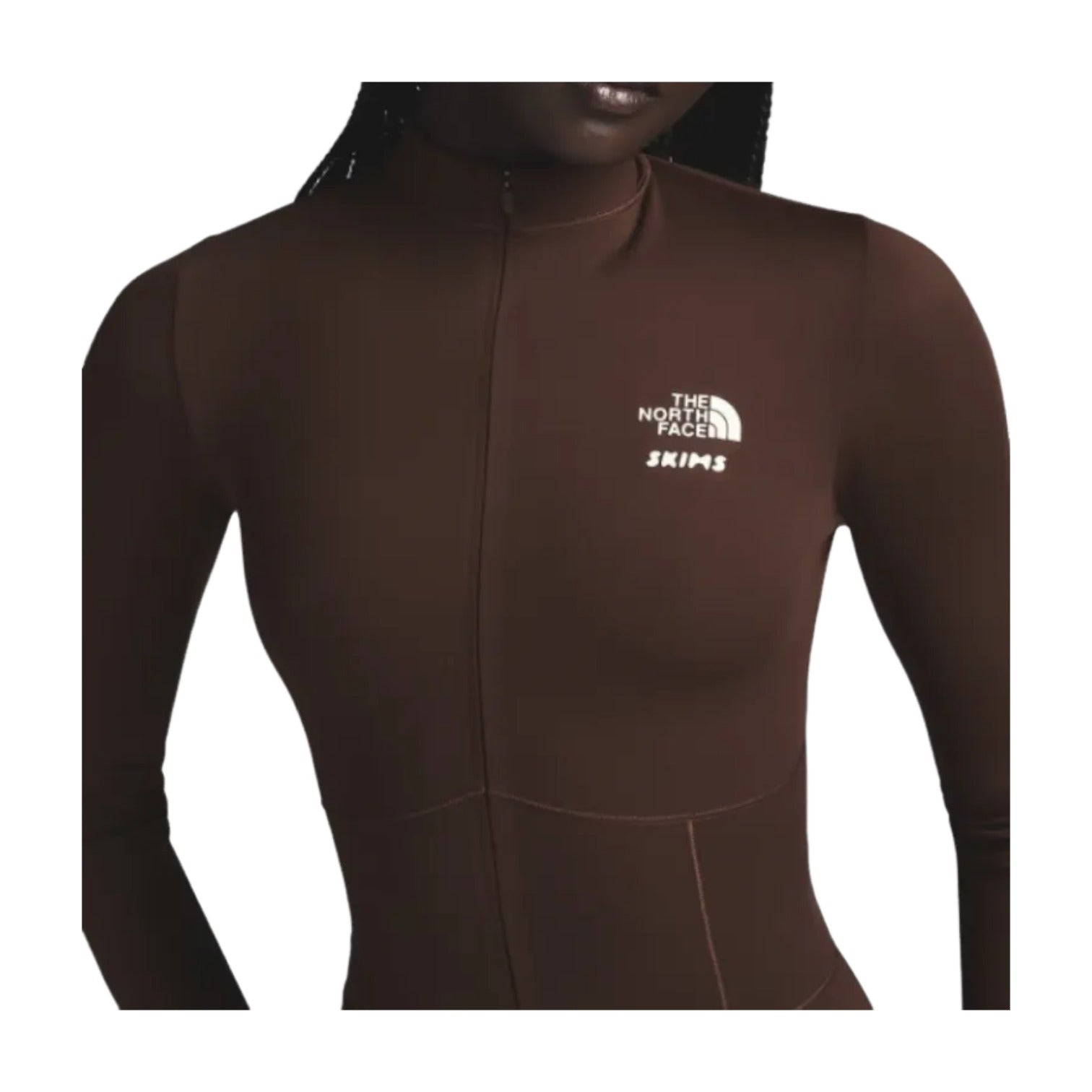 THE NORTH FACE x SKIMS FW24 Refina BodySuit 'Cocoa' NF0A8EDS-COA