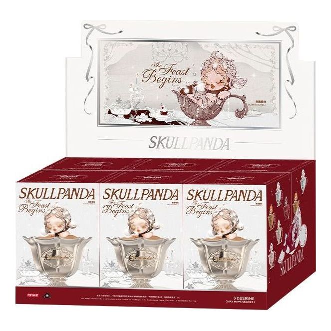 Pop Mart SKULLPANDA The Feast Begins Series Scented Candle Sealed Cases (6 Blind Boxes) PPMT-2510-0055-991492666