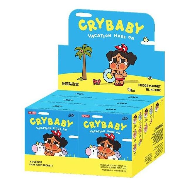 Pop Mart CRYBABY Vacation Mode On Series Fridge Magnet Sealed Cases (6 Blind Boxes) PPMT-2510-0052-991577450