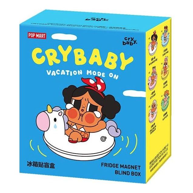 Pop Mart CRYBABY Vacation Mode On Series Fridge Magnet Sealed Case (1 Blind Box) PPMT-2510-0052-991492266