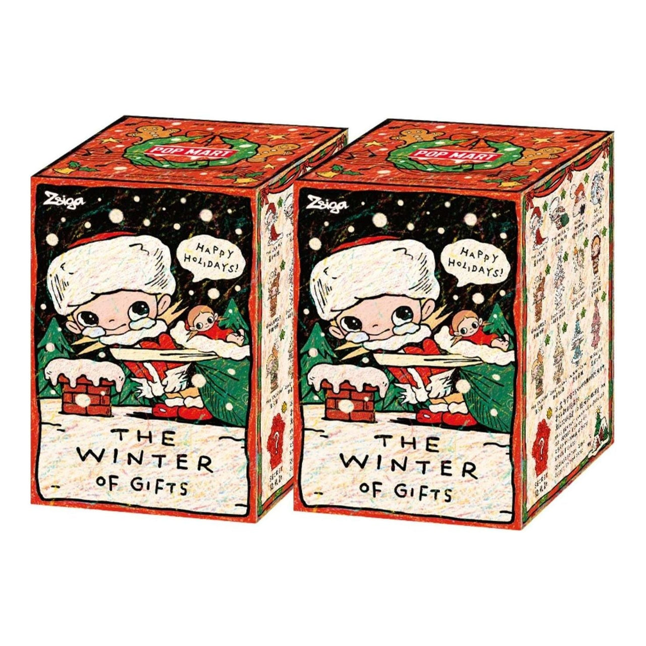 Pop Mart Zsiga The Winter of Gifts Series Figures Sealed Cases (2 Blind Boxes) PPMT-2511-0010-1000897544